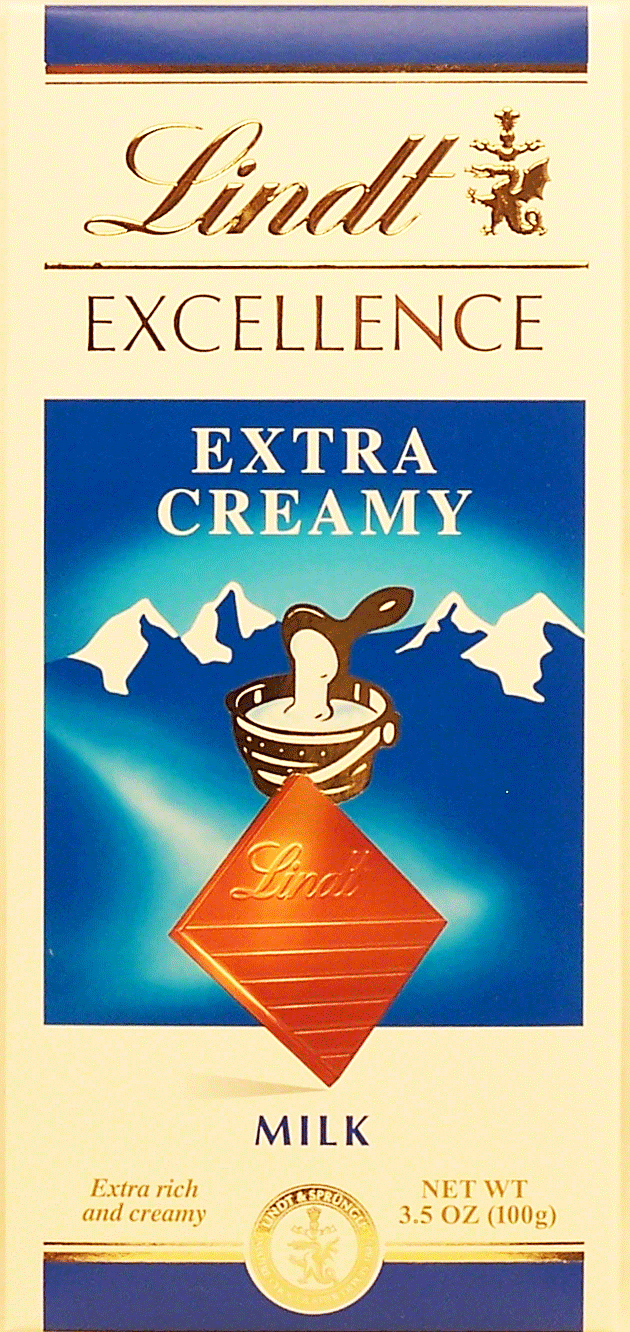 Lindt Excellence extra fine milk chocolate bar Full-Size Picture